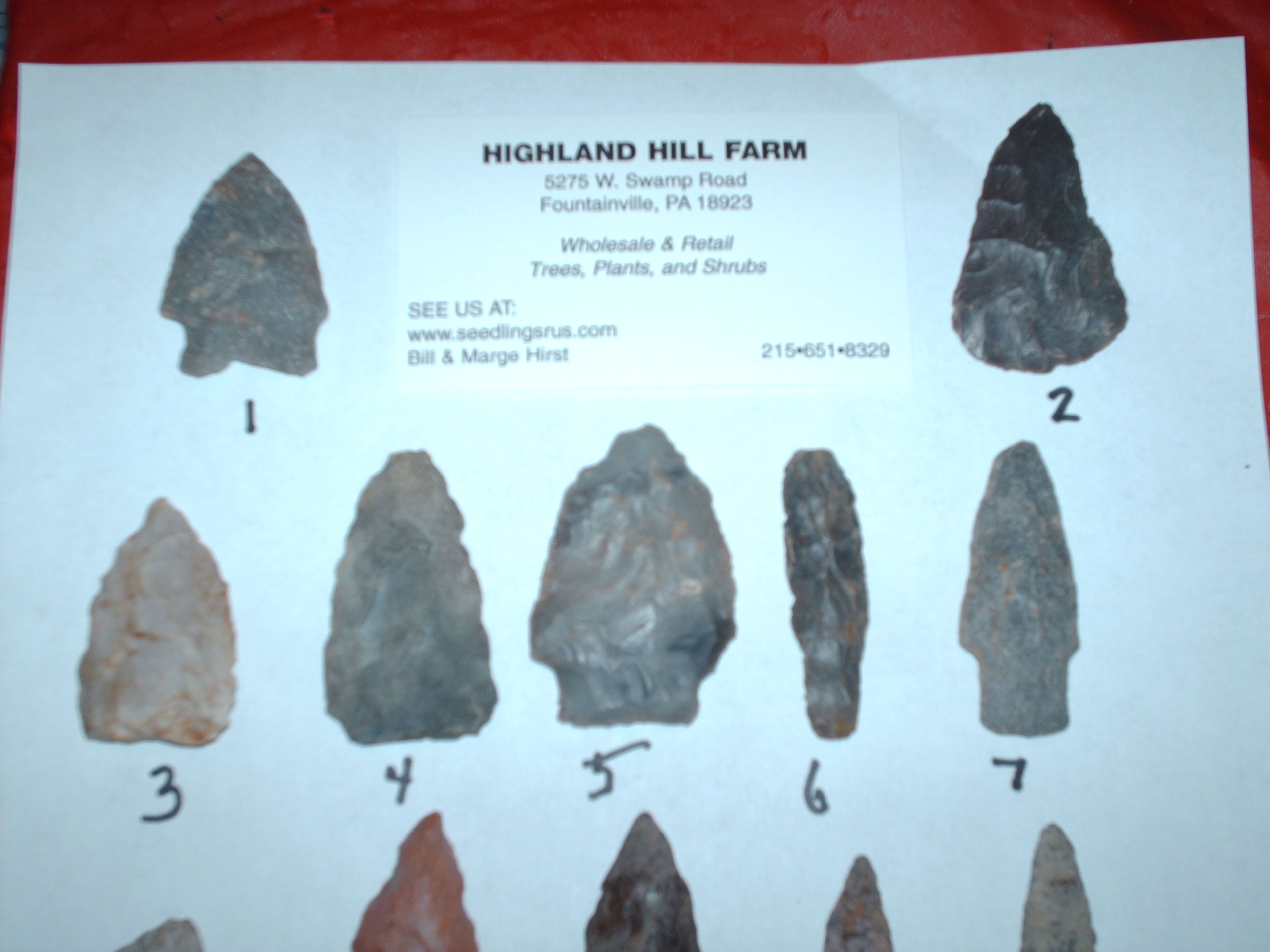 arrowheads artifacts